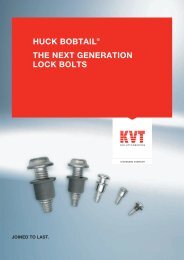 Huck Bobtail® Lock Bolts | KVT-Fastening