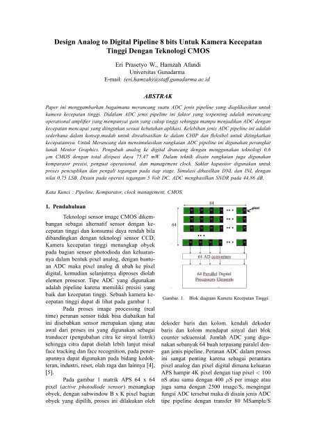 Design Analog to Digital Pipeline 8 bits Untuk Kamera ... - Pusat Studi