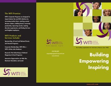 General WITI Brochure - Women In Technology International