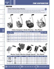 Fulton Company's Brake Winches - Zinc Plated ... - The Expediter