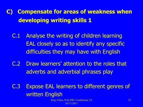 EAL learners and dyslexia - NALDIC