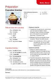Cupcakes tiramisu - Betty Bossi