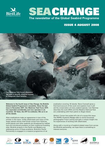 Sea Change, Issue 4,  August 2008 - BirdLife International