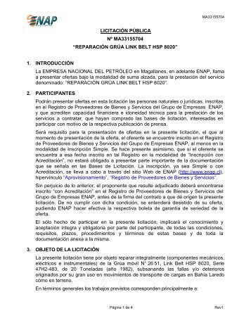 REPARACIÓN GRÚA LINK BELT HSP 8020 - Enap