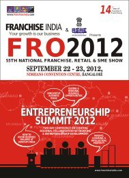 Conference Brochure - Bangalore - Franchise India