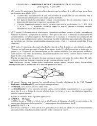 EXAMEN DE ALGORITMOS Y ESTRUCTURAS DE DATOS, ITI ...