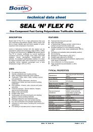 Technical Data Sheet SEAL 'N' FLEX FC - Bostik Hong Kong Limited