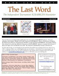 TLW July 2011 - The Last Word Newsletter