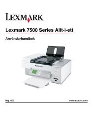 AnvÃ¤ndarhandbok - Lexmark