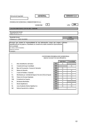 Resultados correspondientes al ejercicio 2004 (262 Kb) - Ebro Foods