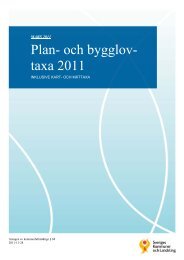 Plan- och bygglov- taxa 2011 - Bjurholm kommun