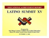 Latino Achievement Report - The College of Education - San Diego ...