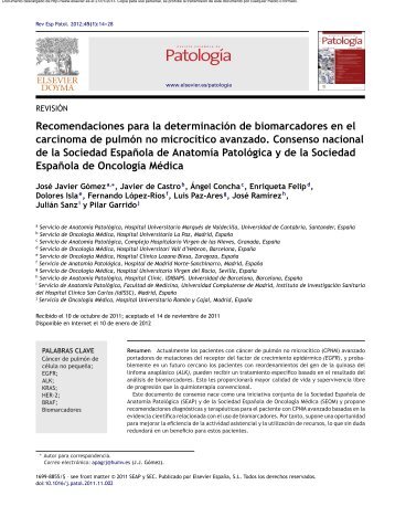 Recomendaciones para la determinaciÃ³n de biomarcadores en el ...