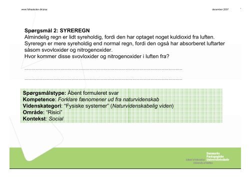 SYREREGN (et opgave eksempel) Nedenfor er der et ... - Folkeskolen