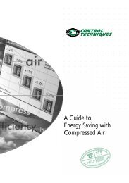A Guide to Energy Saving with Compressed Air - Excel Compressors