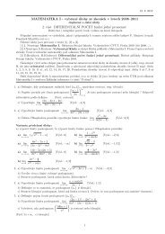 MATEMATIKA I - vybrané úlohy ze zkouÅ¡ek v letech 2008â2011 2 ...