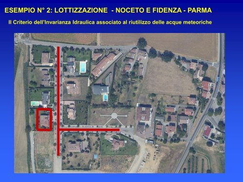 Il Criterio dell'Invarianza Idraulica LOTTIZZAZIONE FIDENZA - PARMA