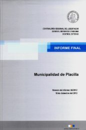 INFORME FINAL Municipalidad de Placilla - ContralorÃ­a General de ...