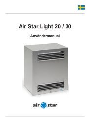 Air Star Light 20 / 30 - Air Star AB