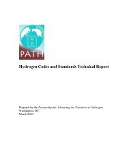 Hydrogen Codes and Standards Technical Report - PATH: The ...