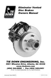 TIE DOWN ENGINEERING, Inc. Eliminator Vented ... - The Expediter