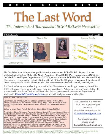 Issue 8:June 2010 - The Last Word Newsletter