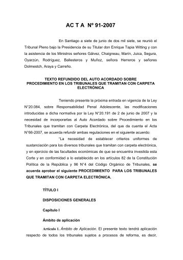 Acta 91-2007 - Corporación de Asistencia Judicial de la Región del ...