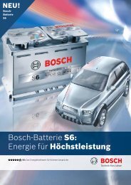 Bosch-Batterie S6: Energie für Höchstleistung