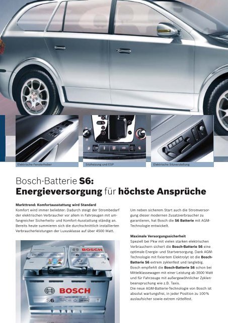 Bosch-Batterie S6: Energie für Höchstleistung