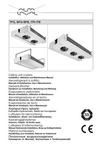 Alfa Laval TFG, BFG-BFB, ITR-ITB Ceiling unit coolers ... - UCC