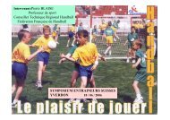 MODES DE JEU ET FORMES DE JEU - Handballouest