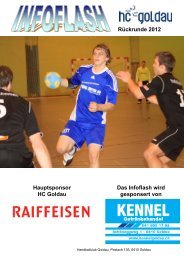 Zum Infoflash - Handballclub Goldau
