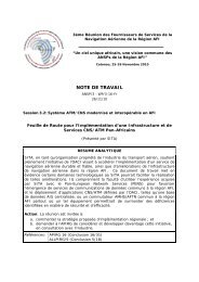 NOTE DE TRAVAIL - asecna