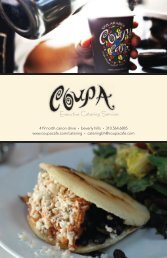Catering Menu - Coupa Cafe