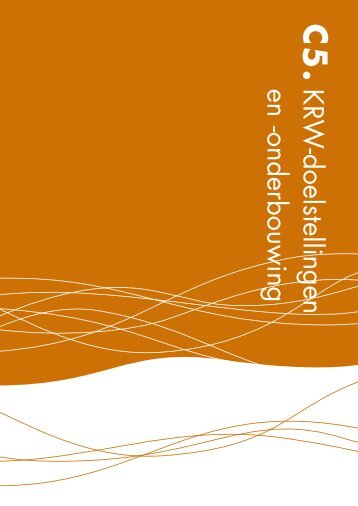 KRW -doelstellingen en -onderbouwing - Provincie Noord-Brabant