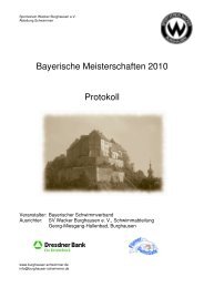 Bayerische Meisterschaften 2010 Protokoll - SV Wacker Burghausen