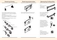 Montering pÃ¥ plastvinduer OphÃ¦ngning af rullegardiner - Weba