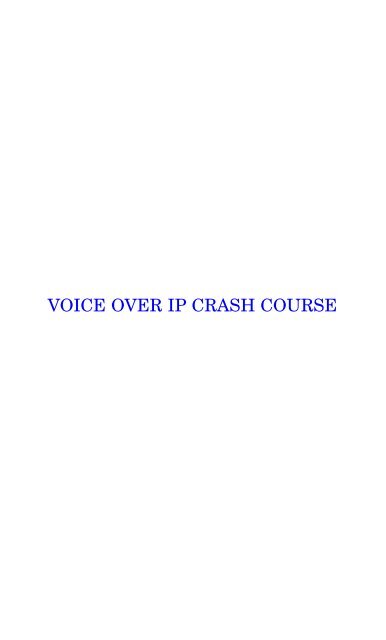 VOICE OVER IP CRASH COURSE - voiceip.com.ua