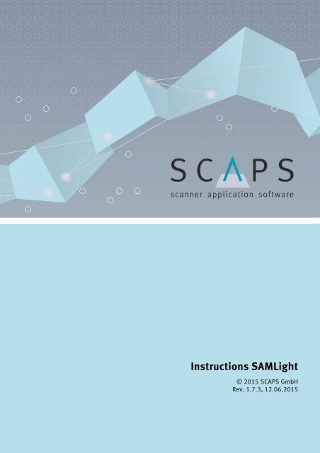 Sam Lightcap Instructions SAMLight - SCAPS