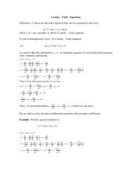 Cauchy_Euler Differential Equation