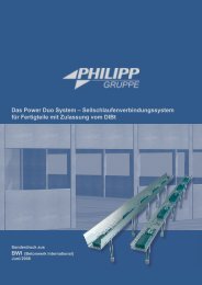 Das Power Duo system - PHILIPP Gruppe