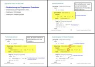 Strukturierung von Programmen - Programmieren und Problemlösen