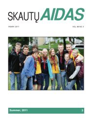 Skautų Aidas - vasara 2011 Vol. 88 No.3 - Lietuvių Skautų Sąjunga