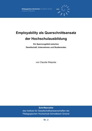 Employability als Querschnittsansatz der Hochschulausbildung