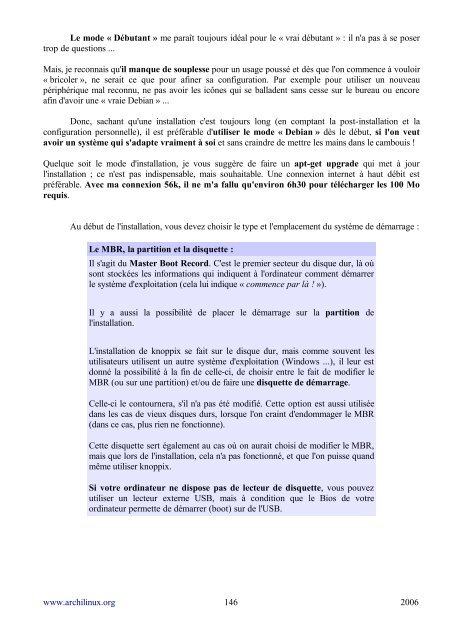 Les Docs d'archi' - Linux-France - EU.org