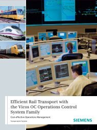 Efficient Rail Transport with the Vicos OC ... - Siemens New Zealand