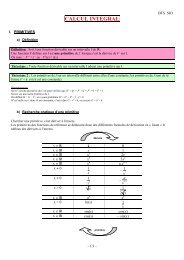 IntÃ©gration : Cours - MathÃ©matiques au lycÃ©e Bellepierre