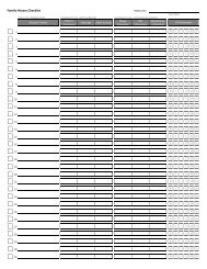 Family History Checklist - I Will Prepare