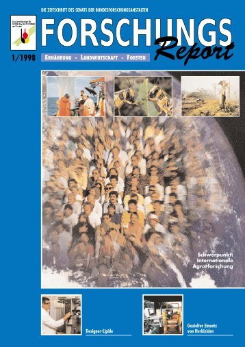 ForschungsReport 1998-1 - BMELV-Forschung