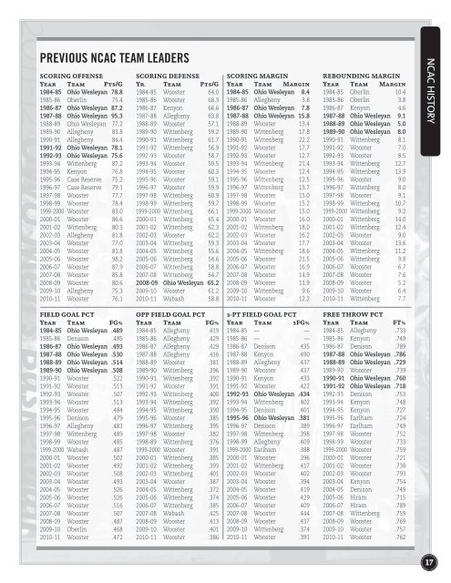 2011-12 guide - Ohio Wesleyan University